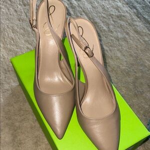 Sam Edelman Taupe Slingback Heels